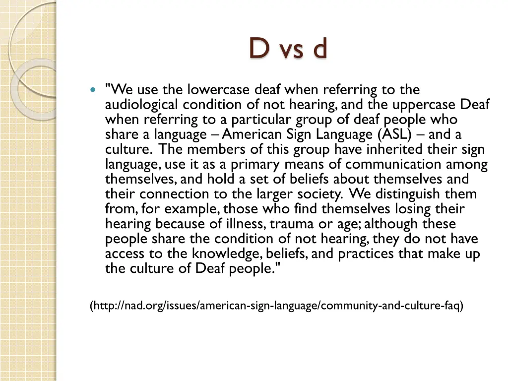 d vs d