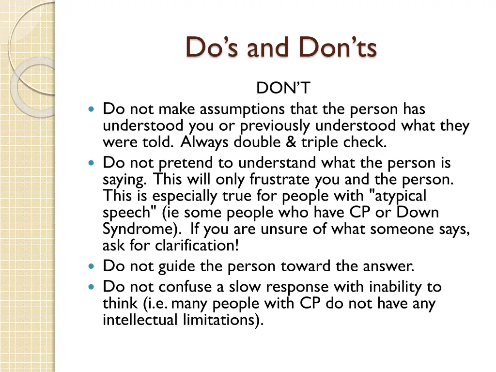 do s and don ts 1