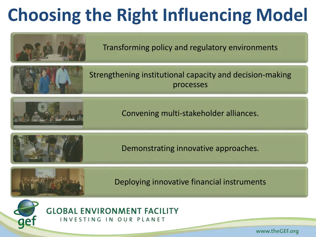 choosing the right influencing model