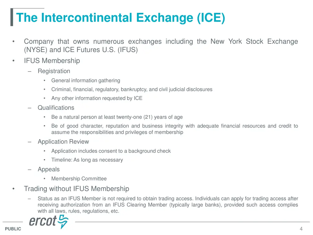 the intercontinental exchange ice