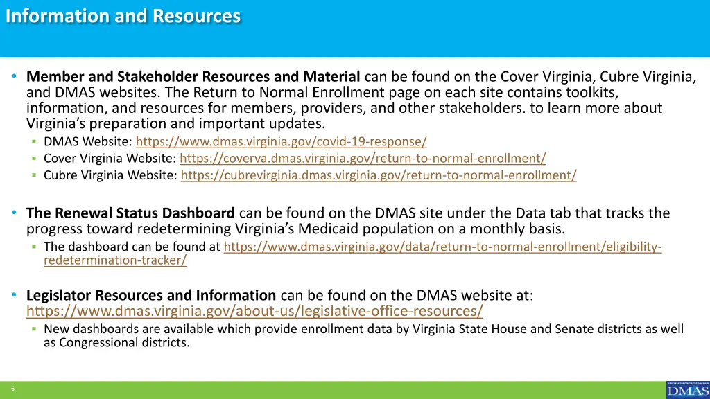 information and resources