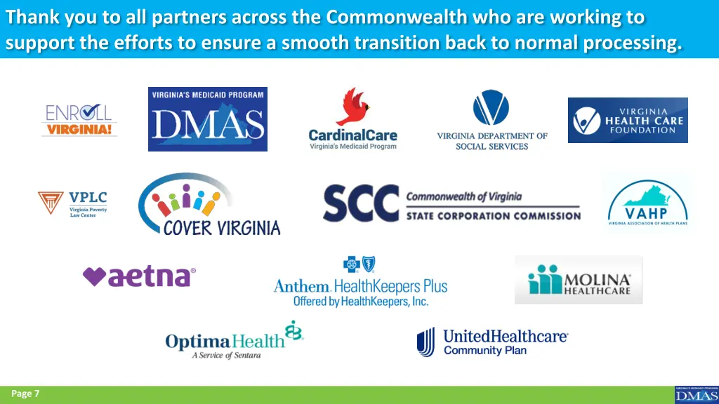 thank you to all partners across the commonwealth