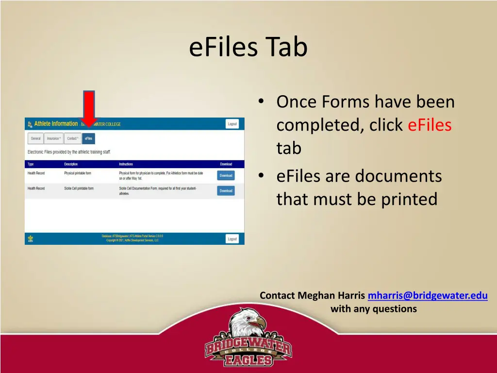 efiles tab