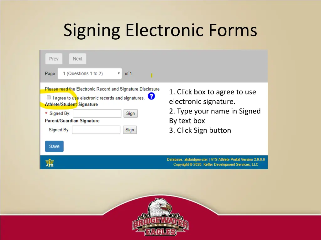signing electronic forms
