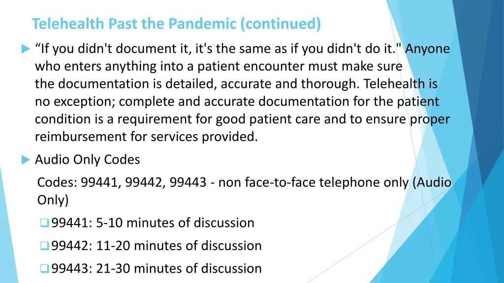 telehealth past the pandemic continued