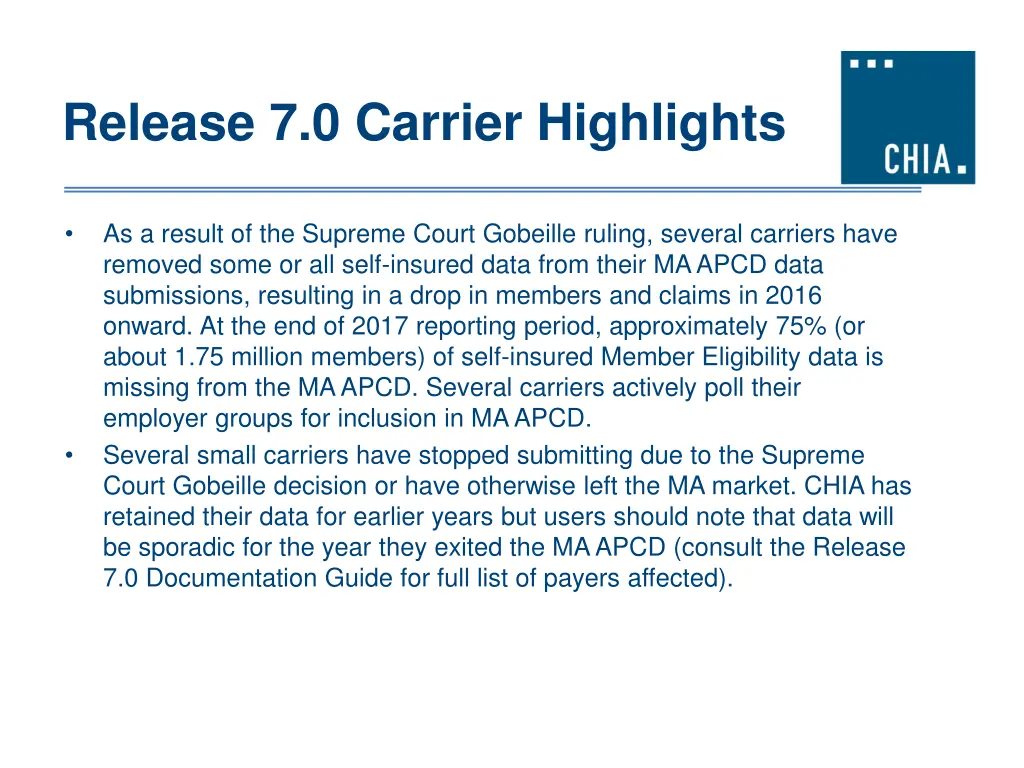 release 7 0 carrier highlights