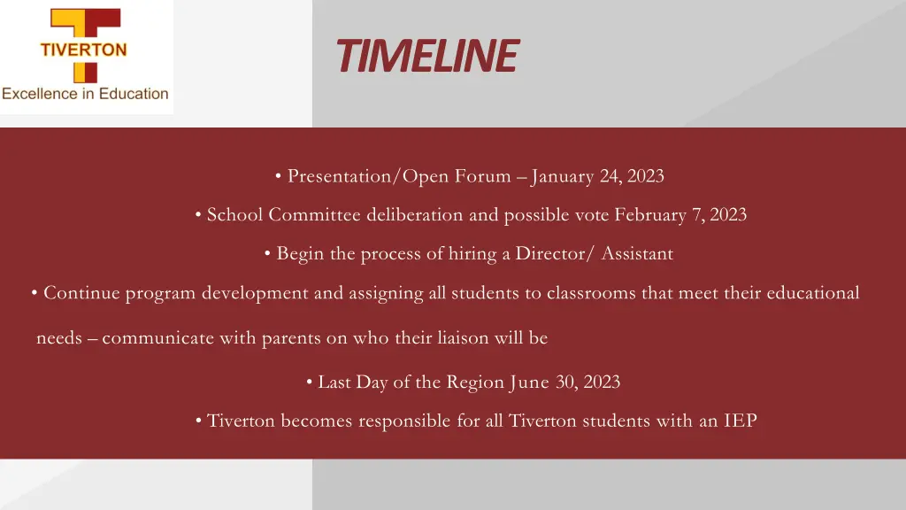 timeline