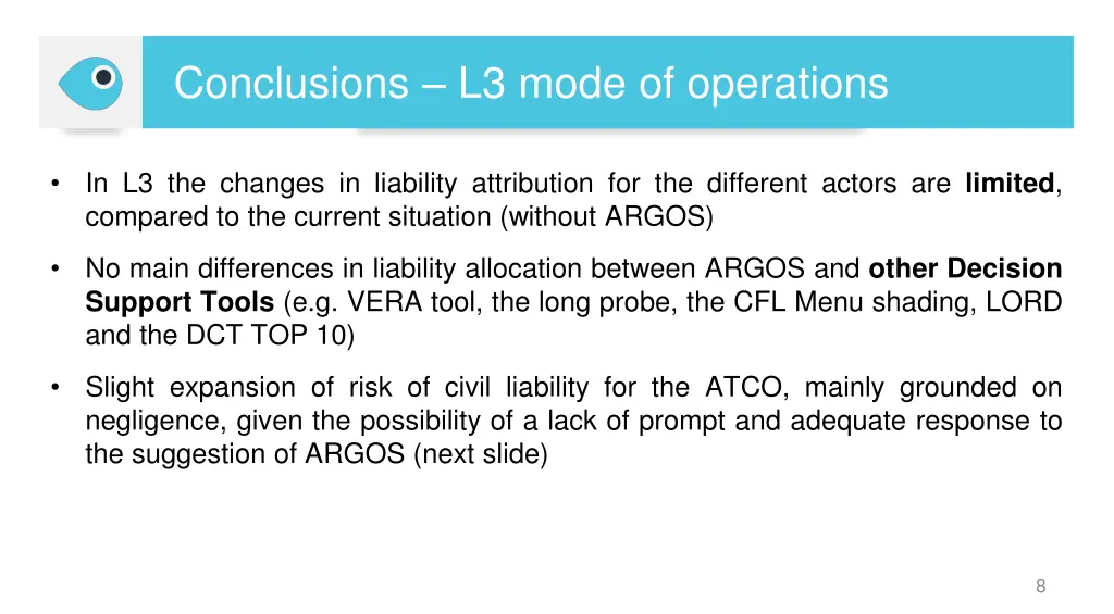 conclusions l3 mode of operations