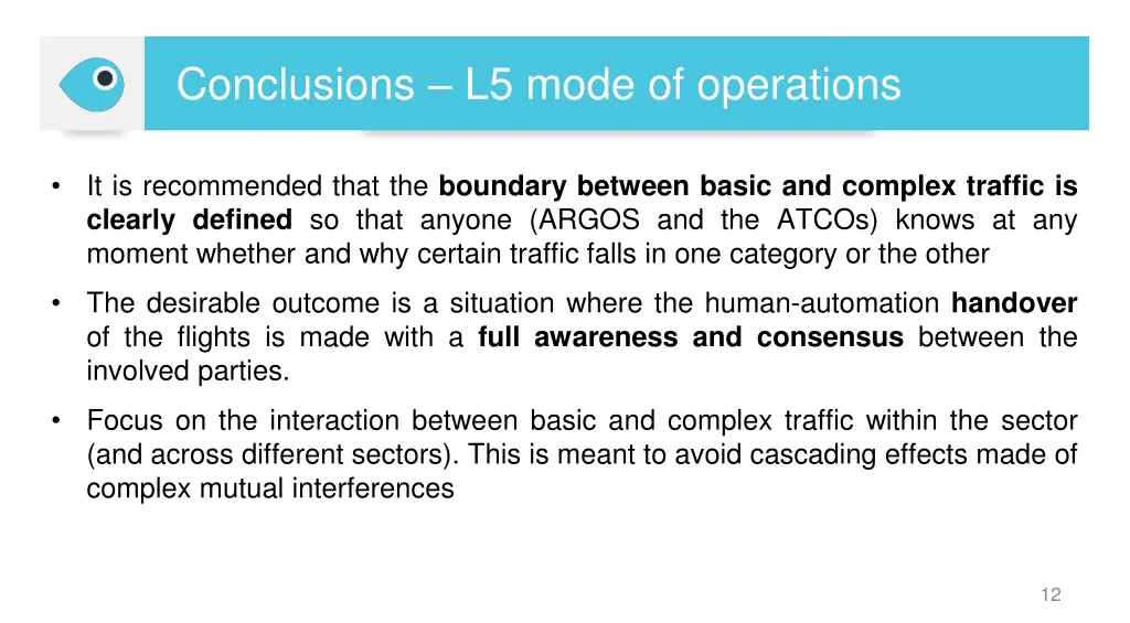 conclusions l5 mode of operations 1