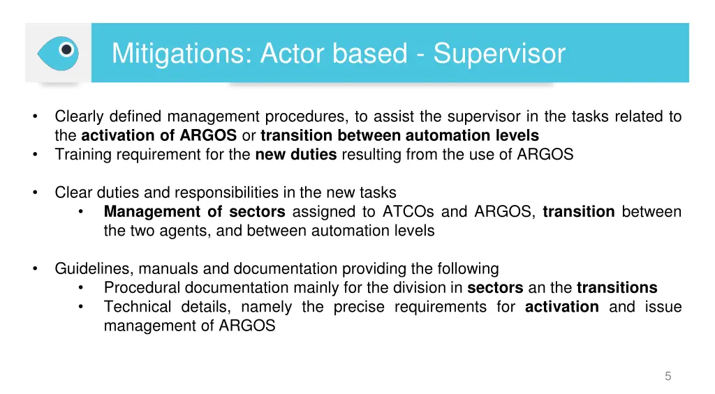 mitigations actor based supervisor