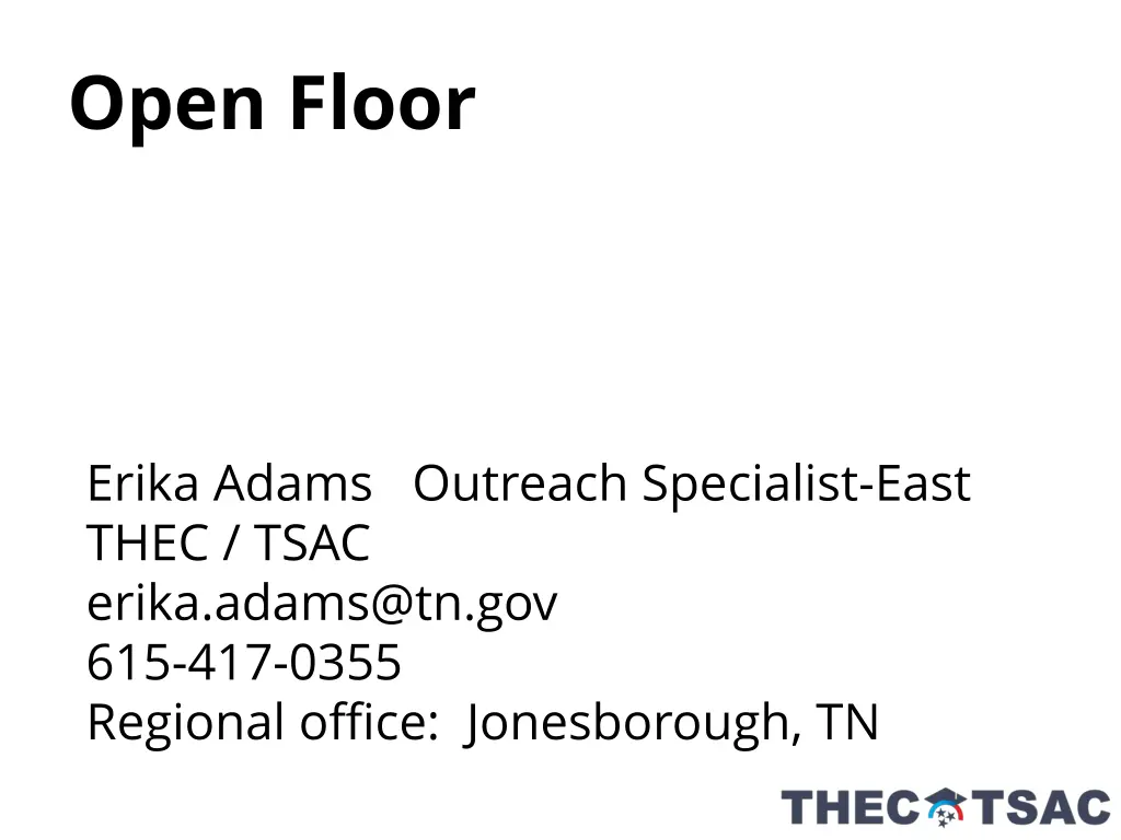open floor