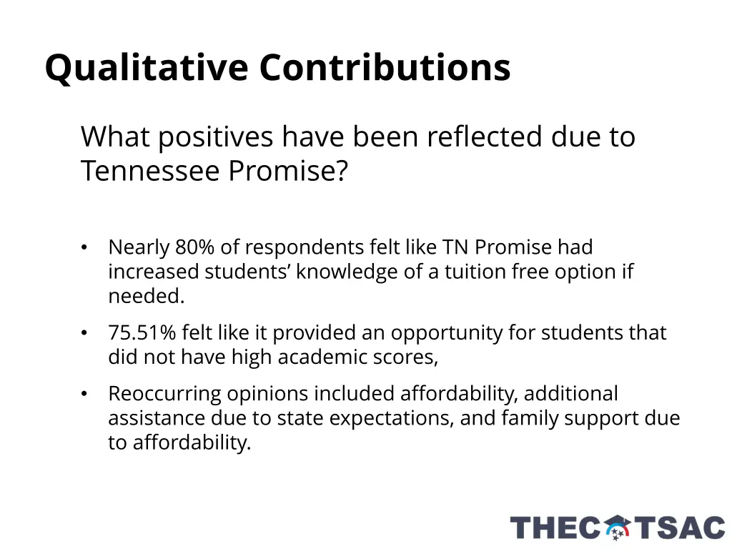 qualitative contributions