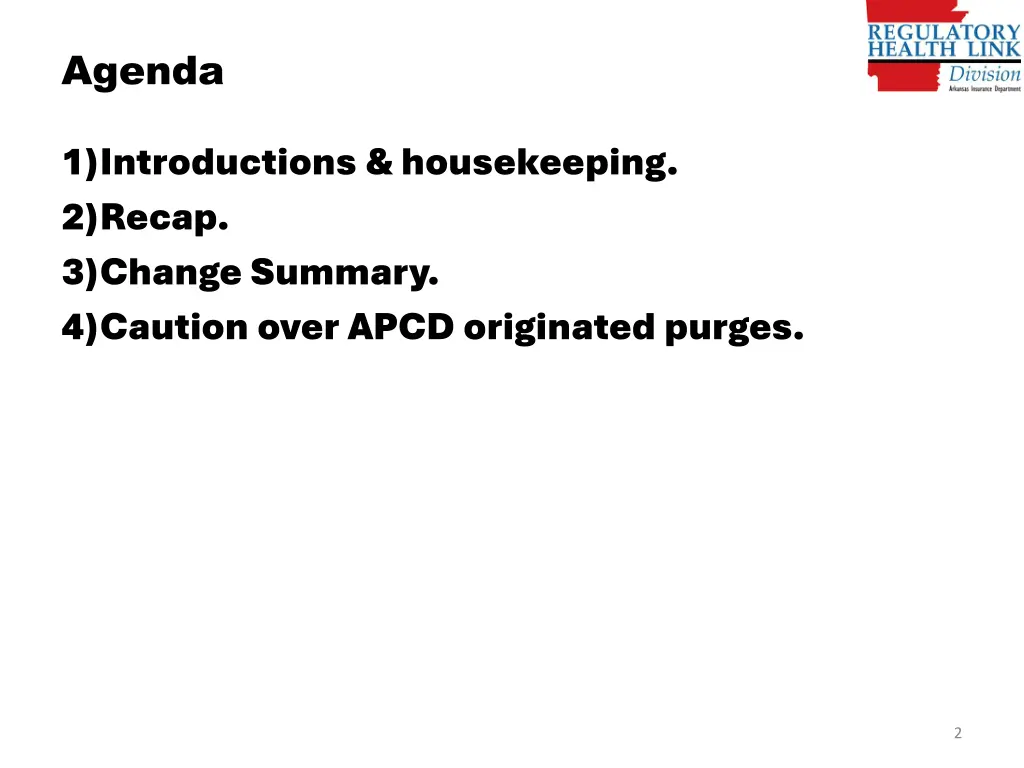 agenda