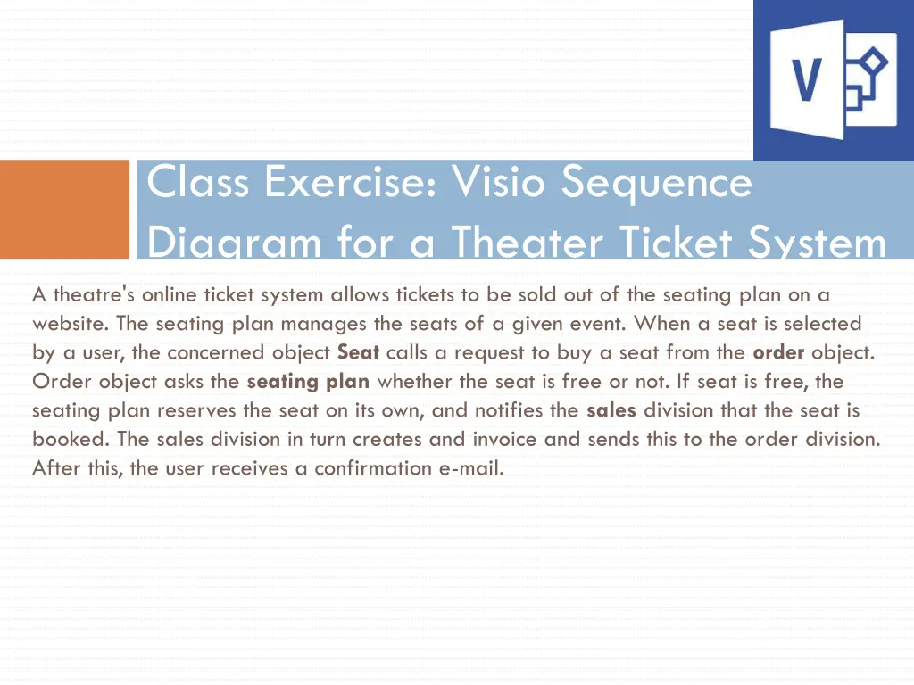 class exercise visio sequence diagram