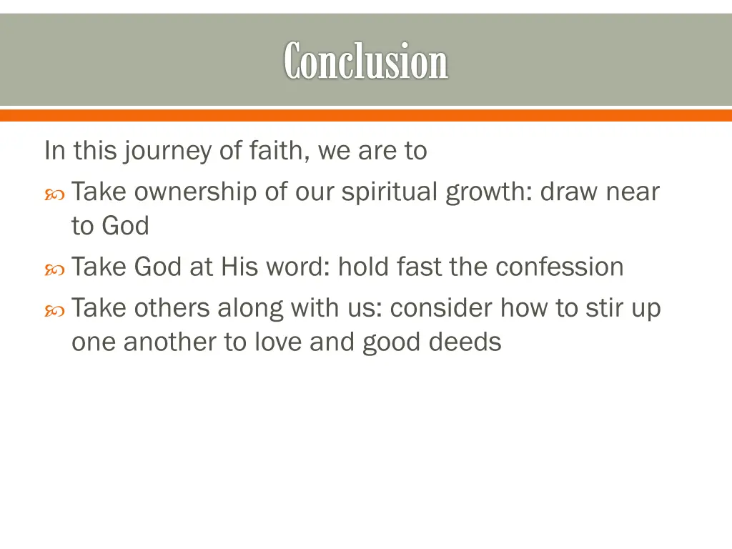 conclusion