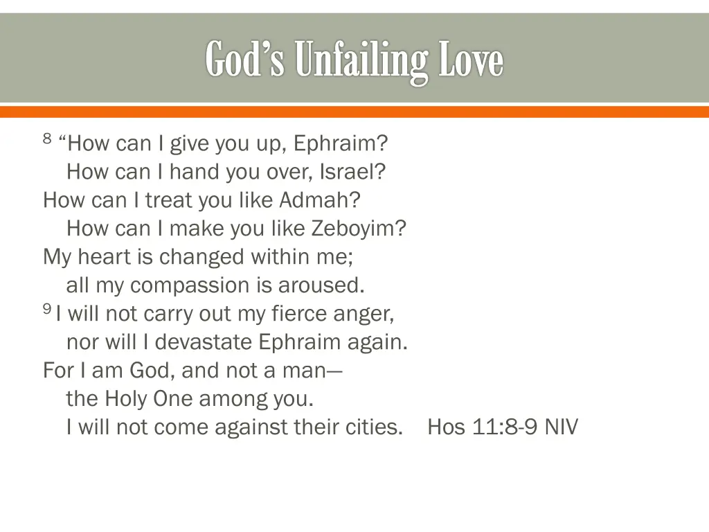 god s unfailing love