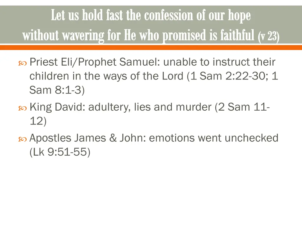 let us hold fast the confession of our hope 2