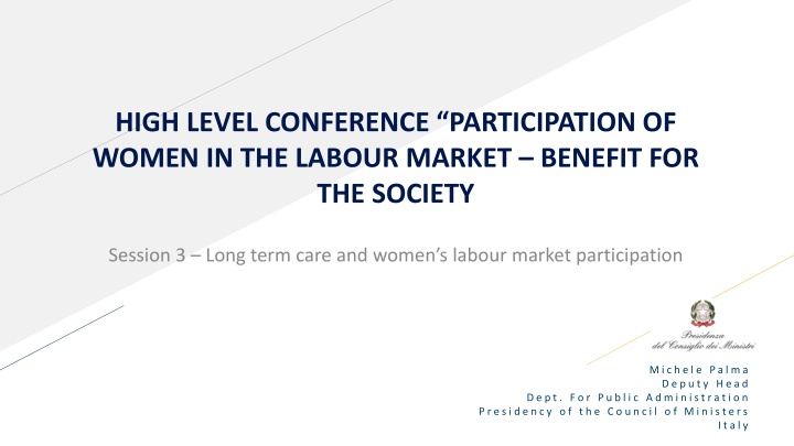 high level conference participation of women