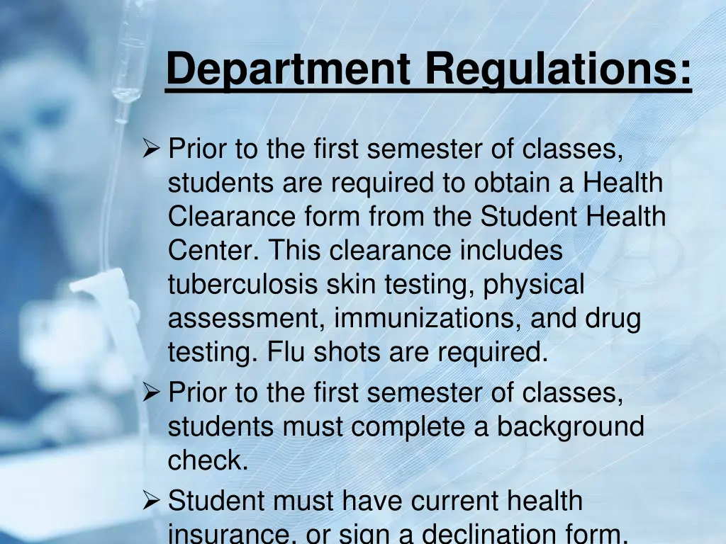 department regulations 1