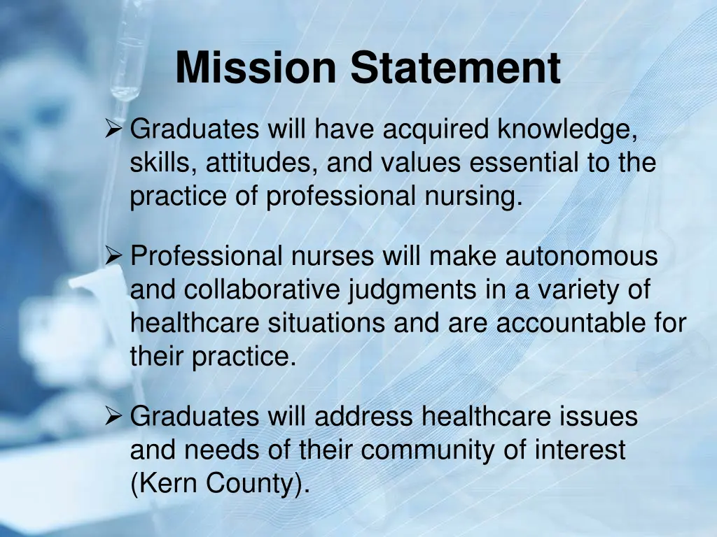 mission statement 1