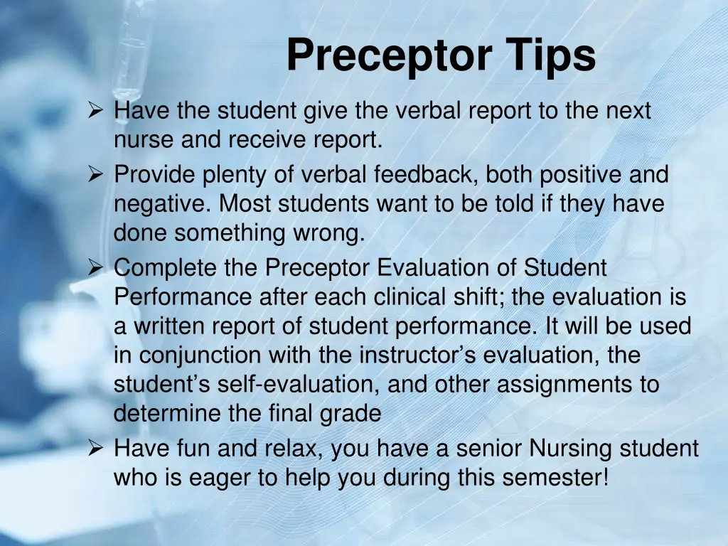 preceptor tips 1