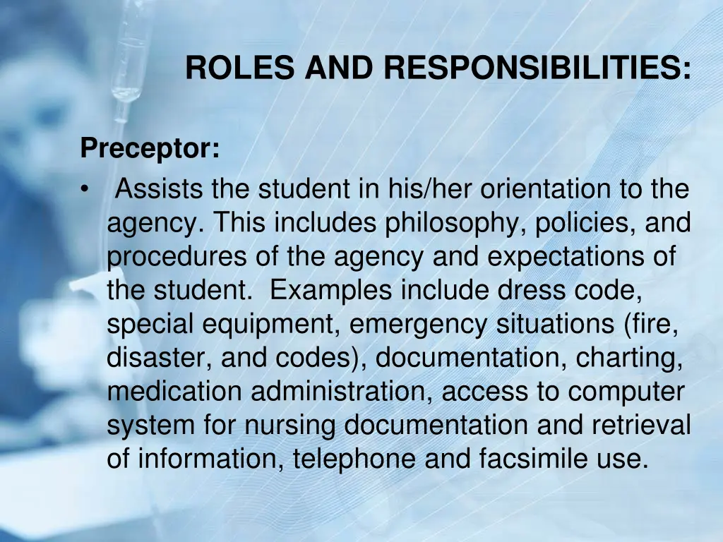 roles and responsibilities 10