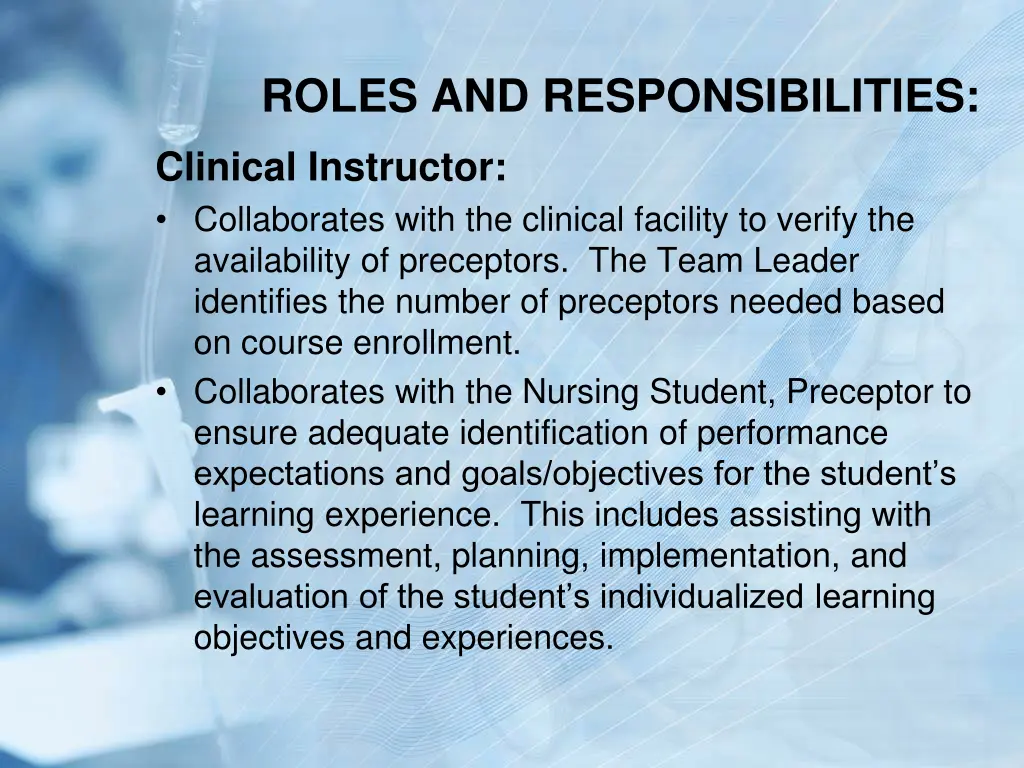 roles and responsibilities 6