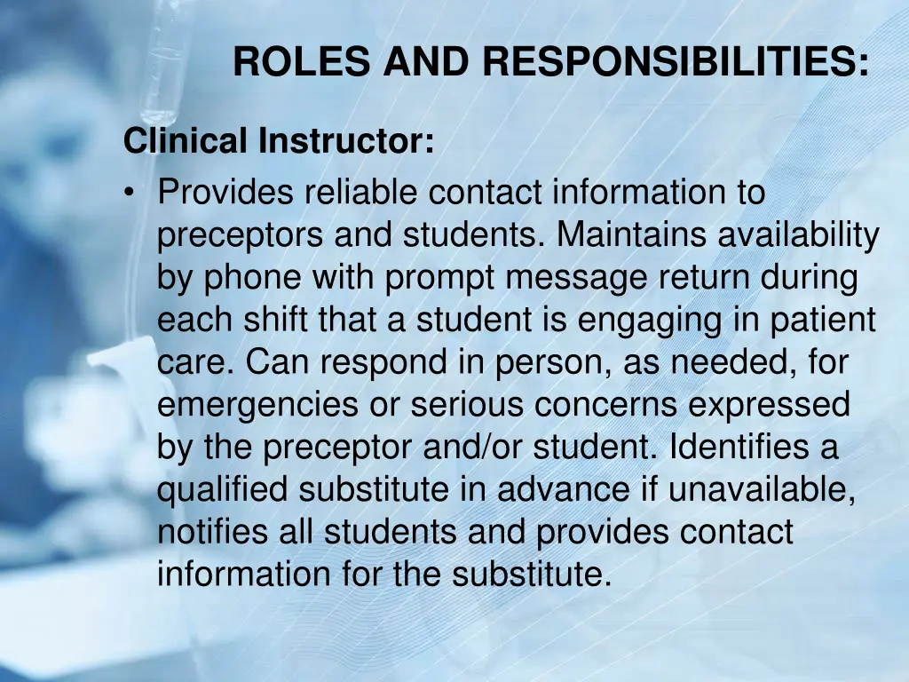 roles and responsibilities 8