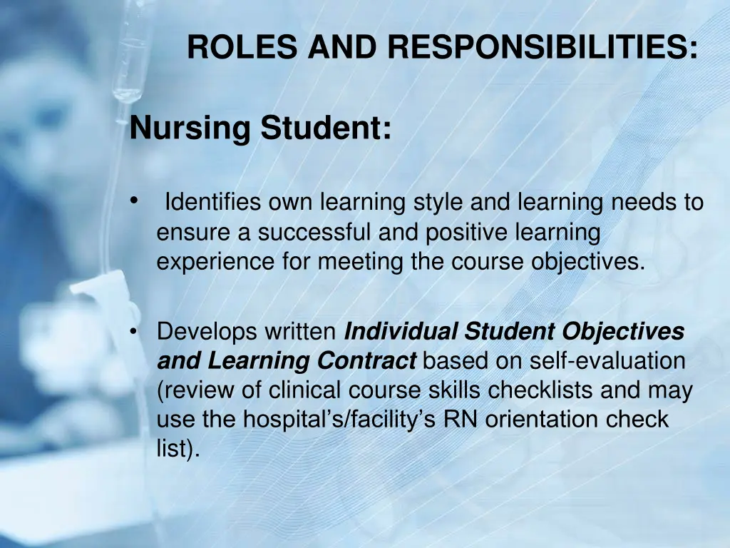 roles and responsibilities