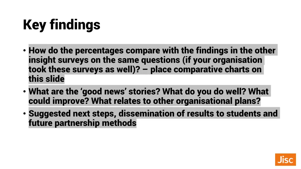 key findings