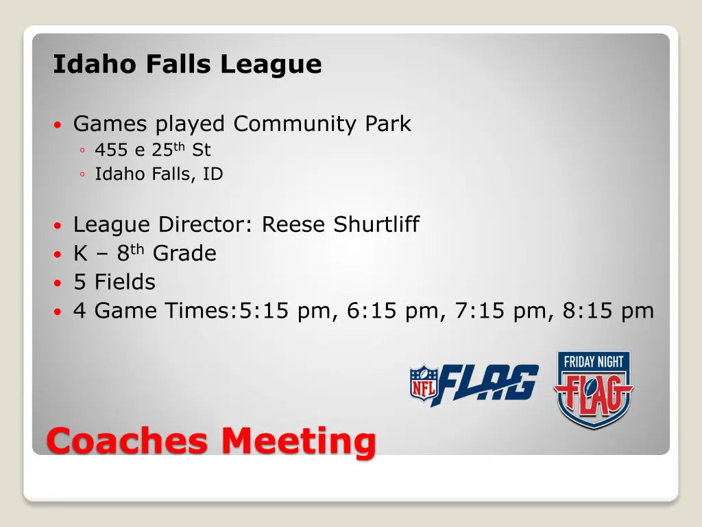 idaho falls league
