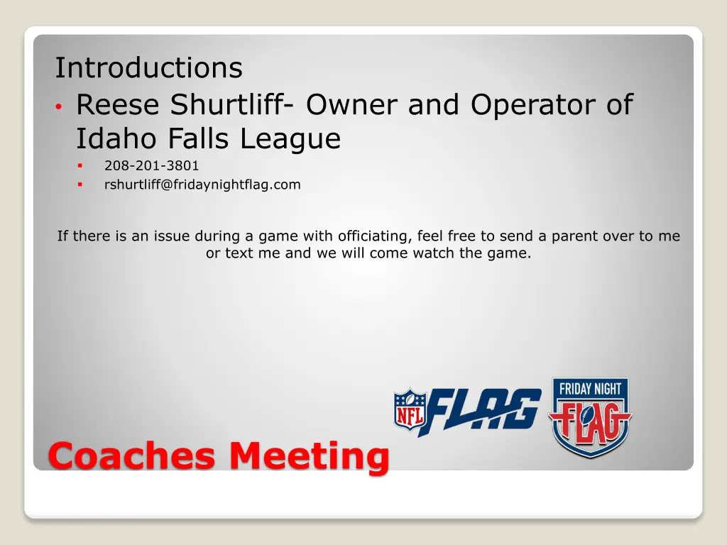 introductions reese shurtliff owner and operator