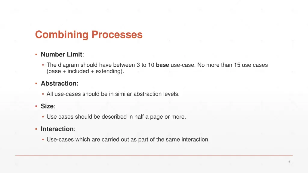 combining processes