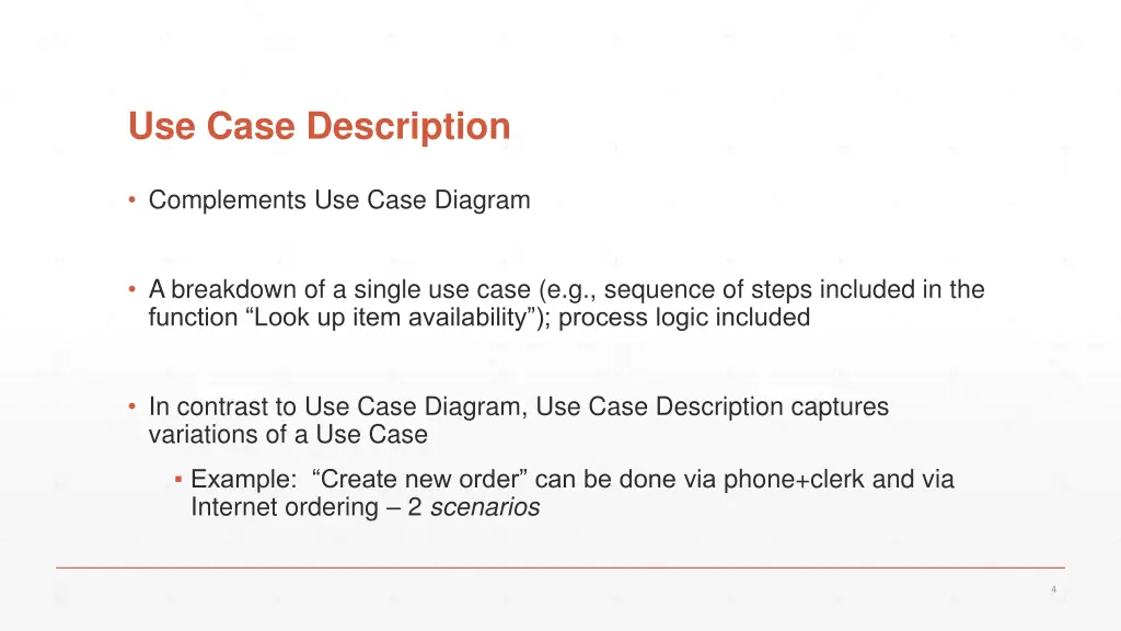 use case description