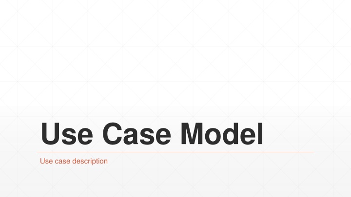 use case model