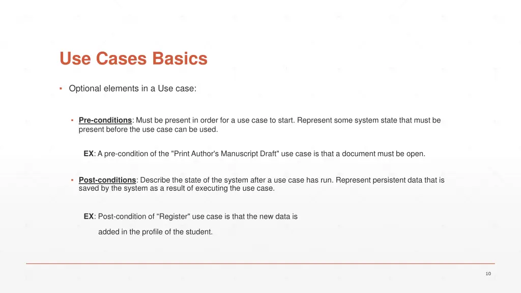use cases basics 1