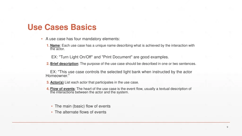 use cases basics