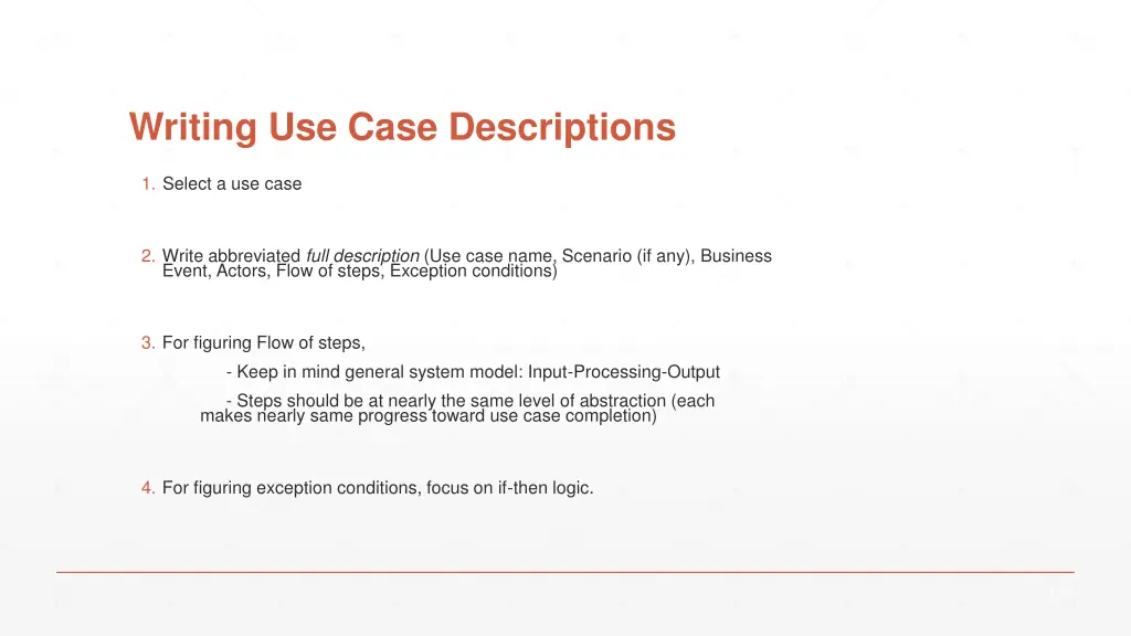 writing use case descriptions