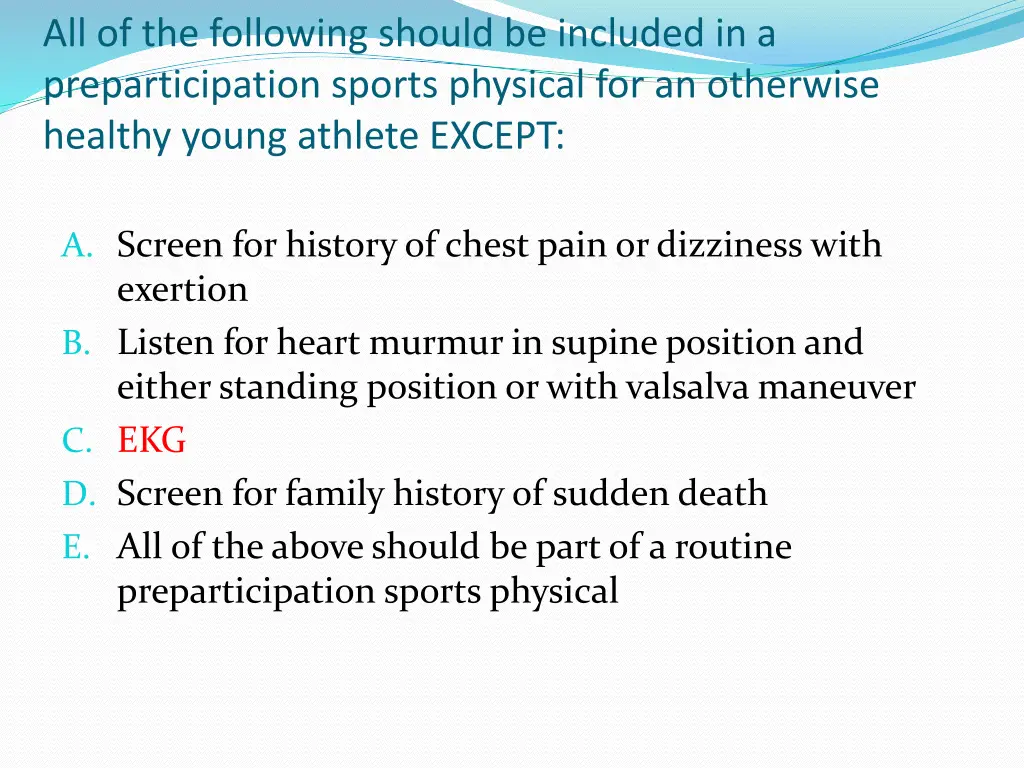all of the following should be included 1