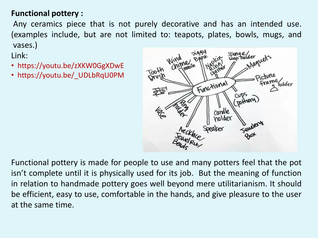 functional pottery any ceramics piece that