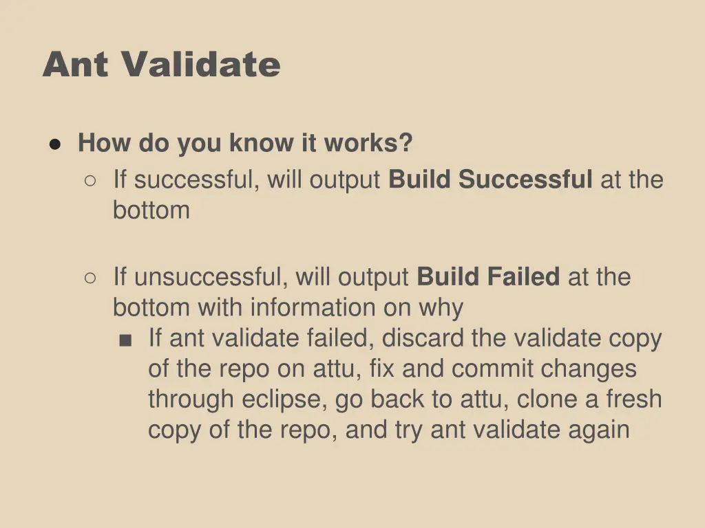 ant validate 3