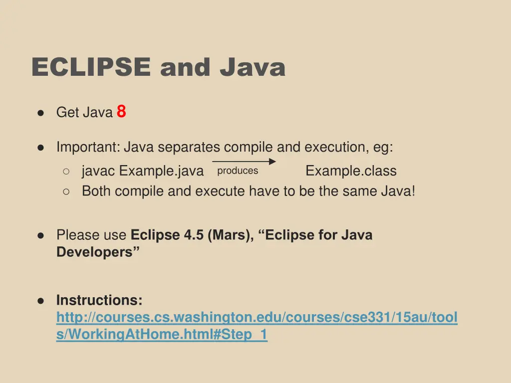 eclipse and java