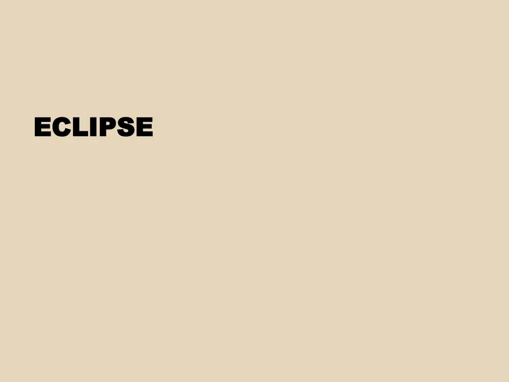 eclipse eclipse