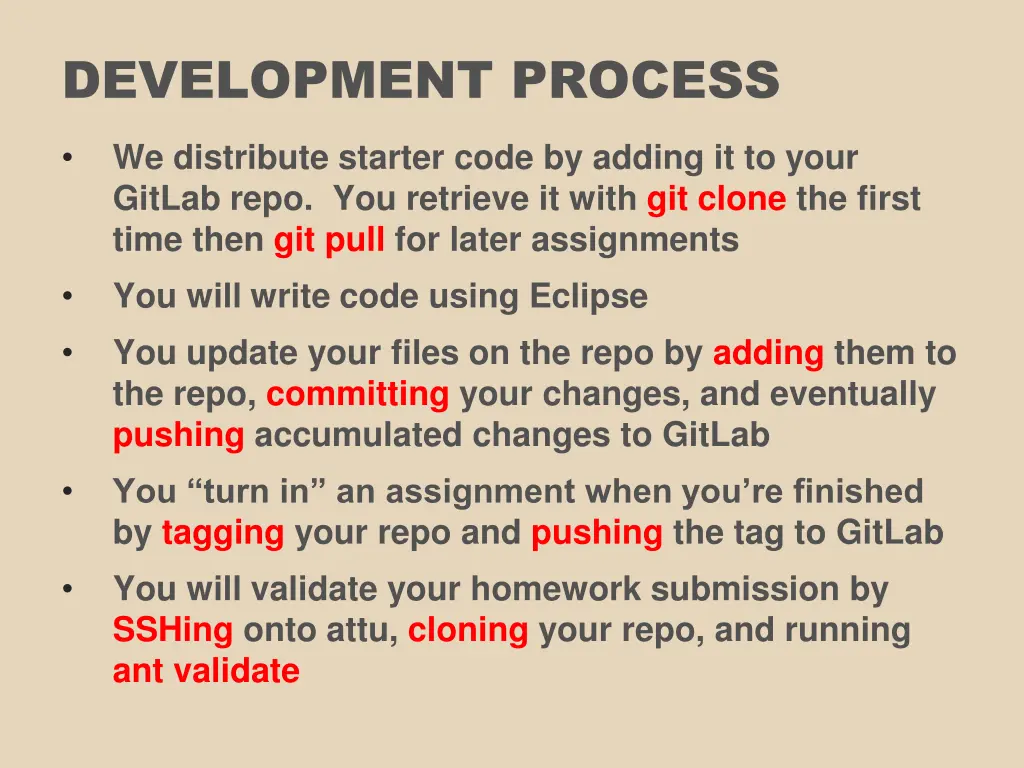 development process