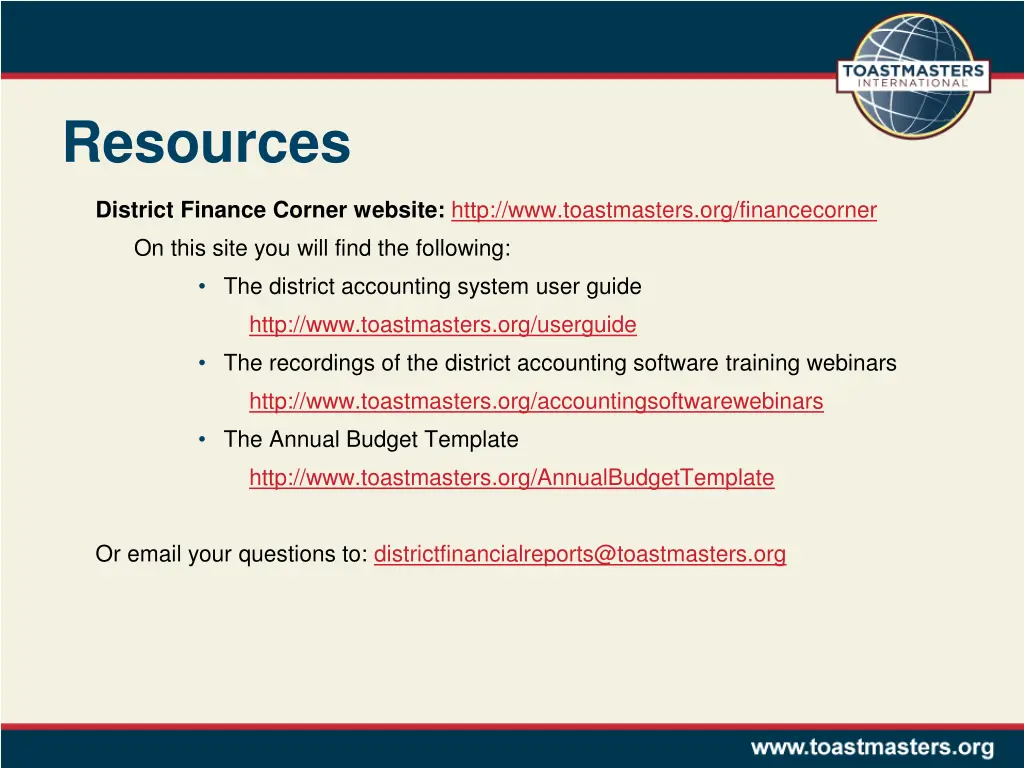 resources