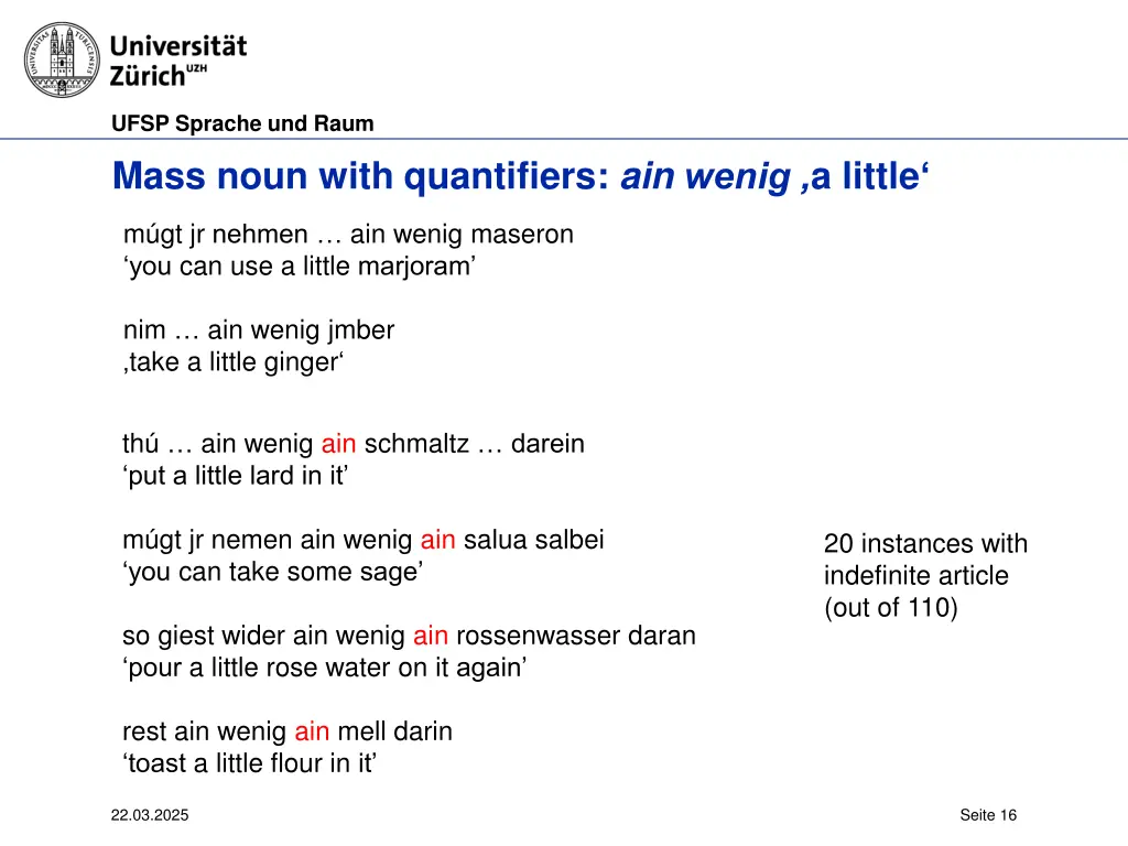 ufsp sprache und raum mass noun with quantifiers
