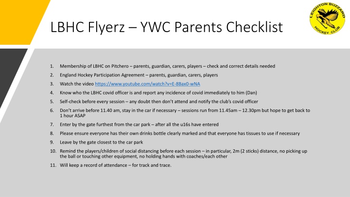 lbhc flyerz ywc parents checklist