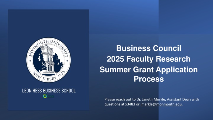 business council 2025 faculty research summer