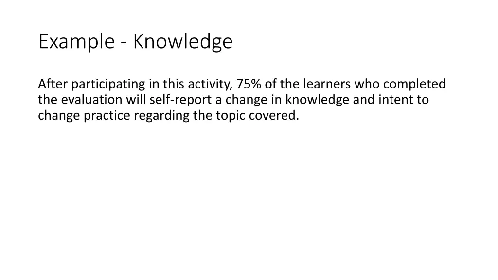 example knowledge