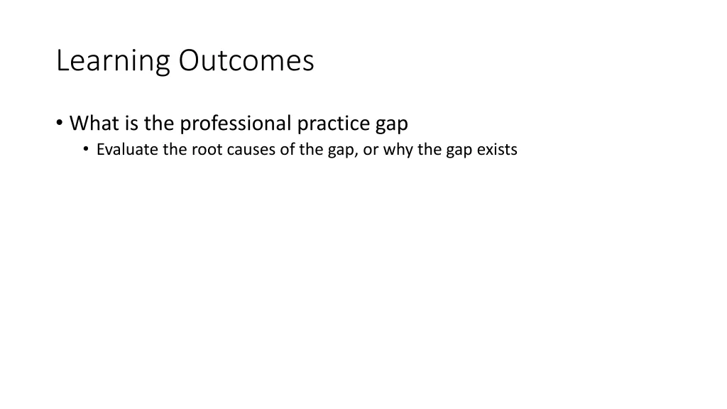 learning outcomes 3